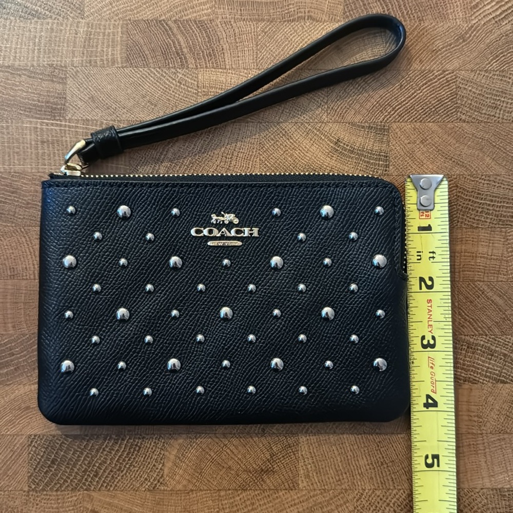 Coach studded wristlet black - Picture 4 of 5